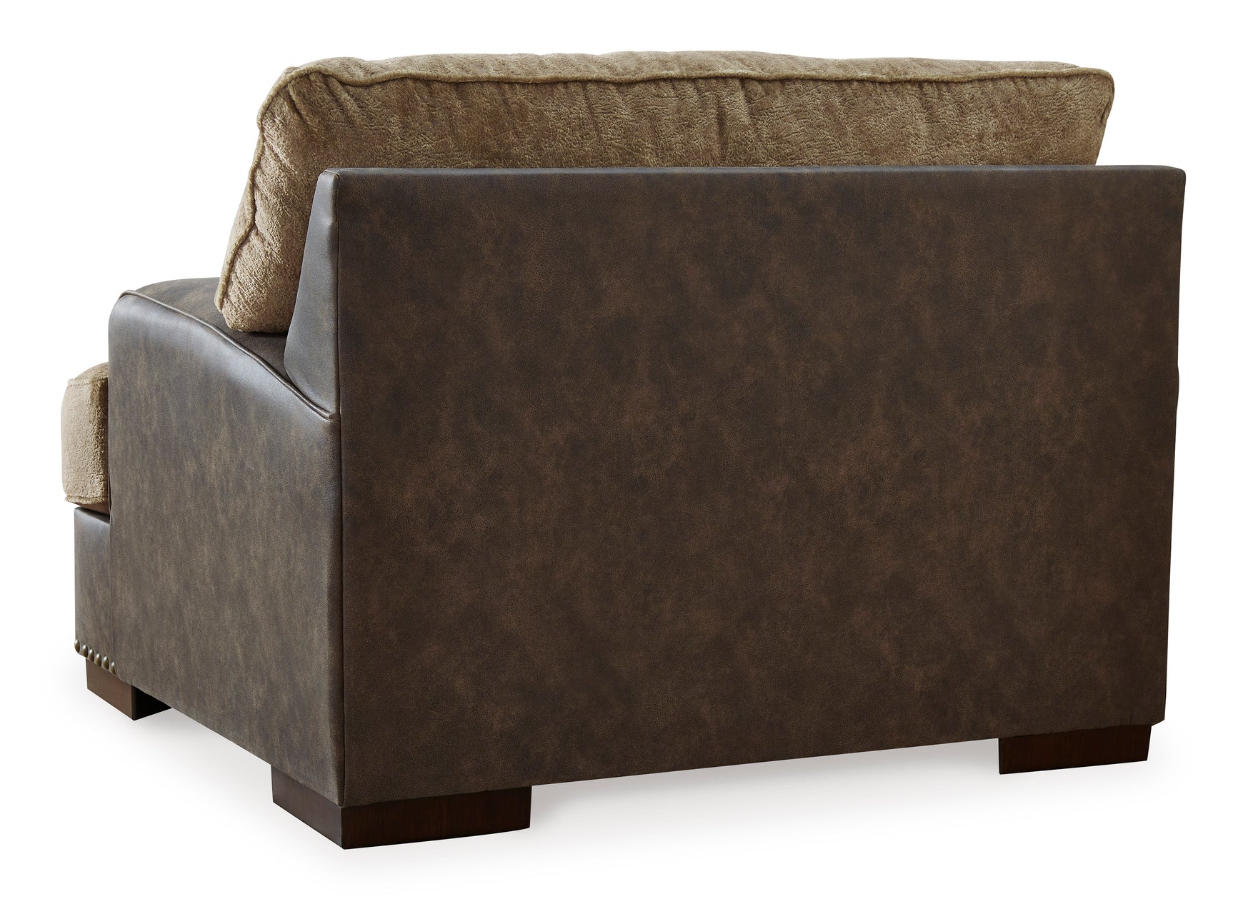 Alesbury Brown Oversized Chair and Ottoman - Ornate Home