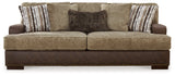 Alesbury Brown Sofa, Loveseat, Oversized Chair and Ottoman - Ornate Home