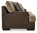 Alesbury Brown Sofa, Loveseat, Oversized Chair and Ottoman - Ornate Home
