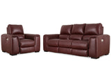 Alessandro Garnet Reclining Sofa and Recliner - Ornate Home