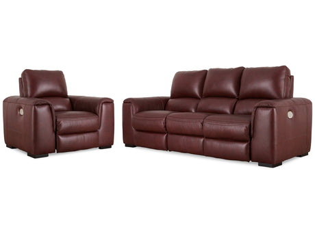 Alessandro Garnet Reclining Sofa and Recliner - Ornate Home