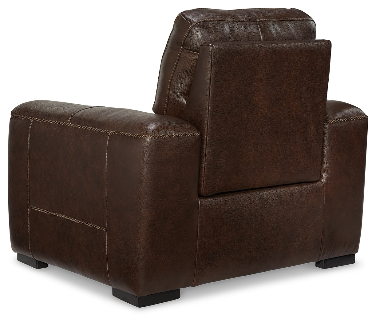 Alessandro Walnut Leather-match Power Recliner (Online Special Price) - Ornate Home
