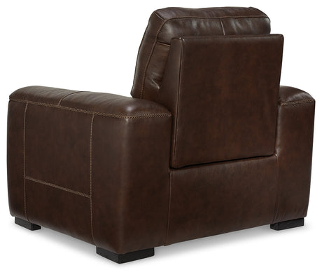 Alessandro Walnut Leather-match Power Recliner - Ornate Home