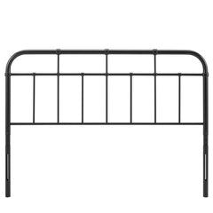 Alessia Black Metal Queen Headboard - Ornate Home