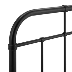 Alessia Black Metal Twin Headboard - Ornate Home