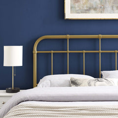Alessia Gold Metal Full Headboard - Ornate Home