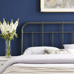 Alessia Gray Metal Full Headboard - Ornate Home