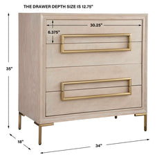 Alessia Light Oak Accent Chest - Ornate Home
