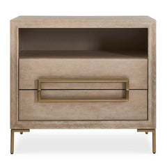 Alessia Light Oak Modern Side Table - Ornate Home