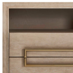Alessia Light Oak Modern Side Table - Ornate Home