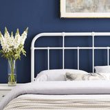 Alessia White Metal Full Headboard - Ornate Home