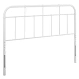 Alessia White Metal Full Headboard - Ornate Home