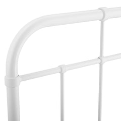 Alessia White Metal King Headboard - Ornate Home
