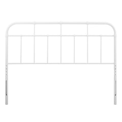 Alessia White Metal Queen Headboard - Ornate Home