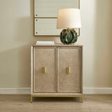 Alessia Woodtone Washed 2 Door Cabinet - Ornate Home