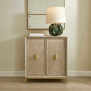 Alessia Woodtone Washed 2 Door Cabinet - Ornate Home