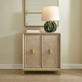 Alessia Woodtone Washed 2 Door Cabinet - Ornate Home