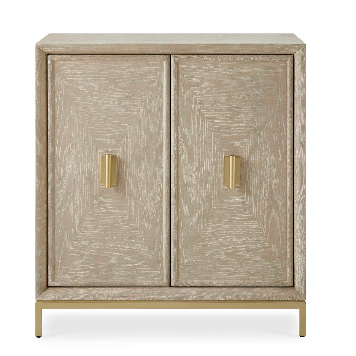 Alessia Woodtone Washed 2 Door Cabinet - Ornate Home