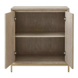 Alessia Woodtone Washed 2 Door Cabinet - Ornate Home