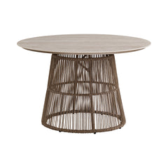 Alesso Brown/Sand 5-Piece Standard Height Outdoor Dining Set - Ornate Home