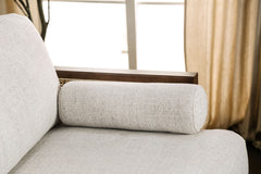 Alesund Beige/Walnut Sofa & Loveseat - Ornate Home