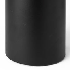Alex Black Small Metal Cylindrical Table Candle Holder - Ornate Home