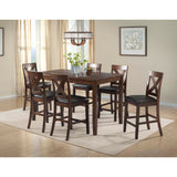Alex Espresso/Brown Counter Side Chair (Set of 2) - Ornate Home