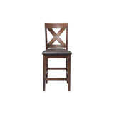 Alex Espresso/Brown Counter Side Chair (Set of 2) - Ornate Home
