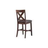 Alex Espresso/Brown Counter Side Chair (Set of 2) - Ornate Home