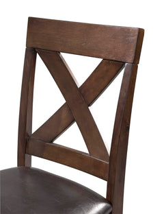 Alex Espresso/Brown Counter Side Chair (Set of 2) - Ornate Home