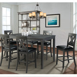 Alex Grey/Black Counter Side Chair (Set of 2) - Ornate Home