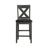 Alex Grey/Black Counter Side Chair (Set of 2) - Ornate Home