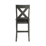 Alex Grey/Black Counter Side Chair (Set of 2) - Ornate Home