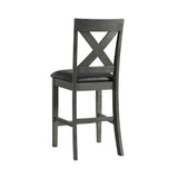 Alex Grey/Black Counter Side Chair (Set of 2) - Ornate Home