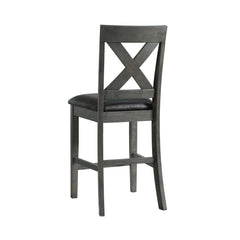 Alex Grey/Black Counter Side Chair (Set of 2) - Ornate Home