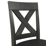 Alex Grey/Black Counter Side Chair (Set of 2) - Ornate Home