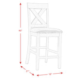 Alex Grey/Black Counter Side Chair (Set of 2) - Ornate Home