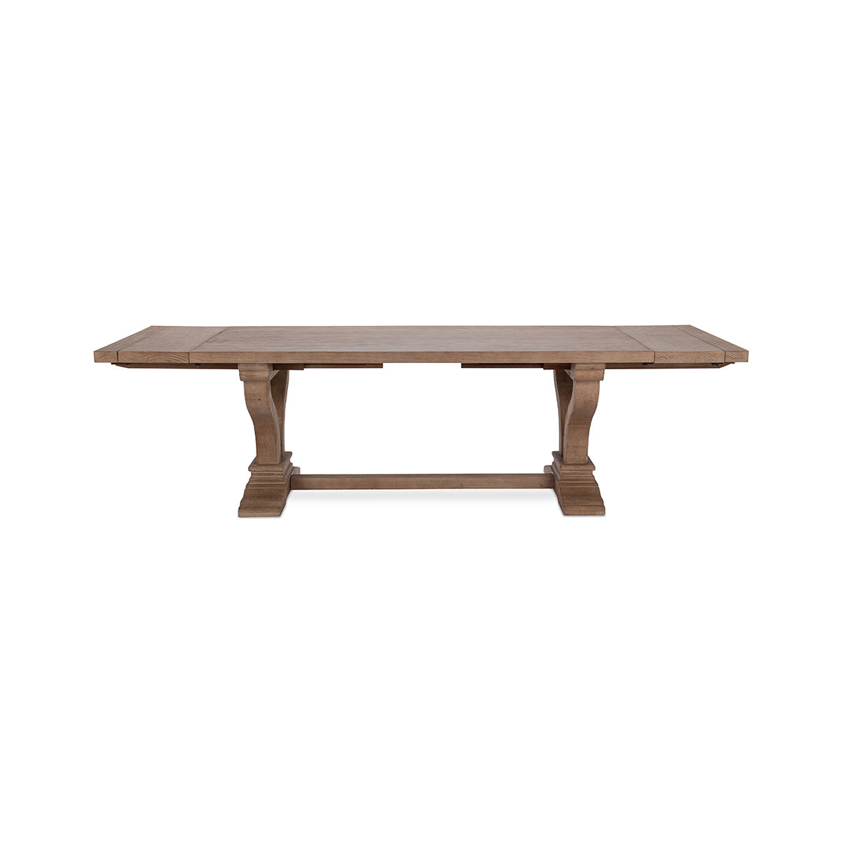 Alexander Distressed Brown Extendable Dining Table - Ornate Home