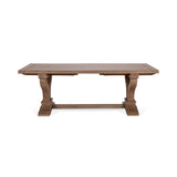 Alexander Distressed Brown Extendable Dining Table - Ornate Home