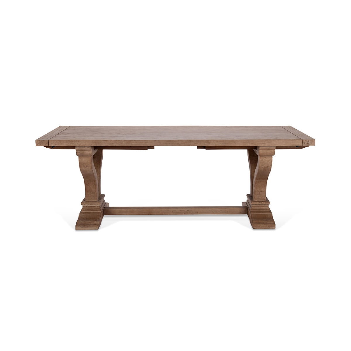 Alexander Distressed Brown Extendable Dining Table - Ornate Home