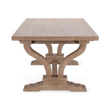 Alexander Distressed Brown Extendable Dining Table - Ornate Home