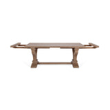 Alexander Distressed Brown Extendable Dining Table - Ornate Home