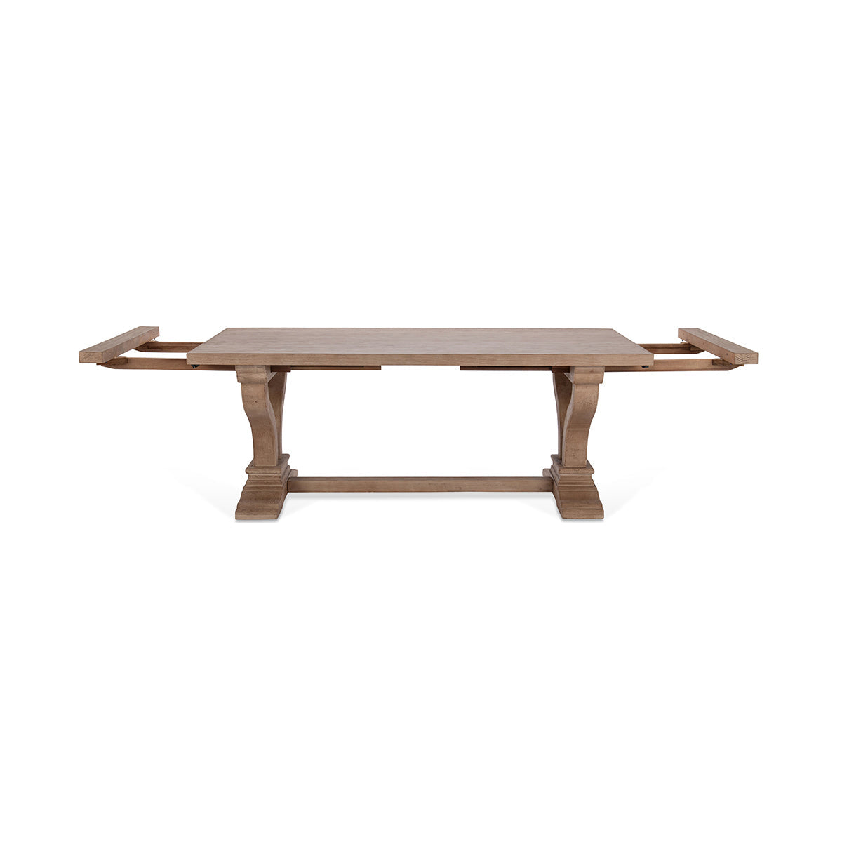 Alexander Distressed Brown Extendable Dining Table - Ornate Home