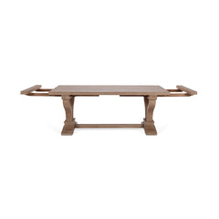 Alexander Distressed Brown Extendable Dining Table - Ornate Home