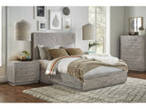 Alexandra Rustic Latte California King Solid Wood Storage Bed - Ornate Home