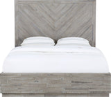 Alexandra Rustic Latte California King Solid Wood Storage Bed - Ornate Home