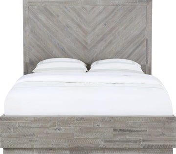 Alexandra Rustic Latte California King Solid Wood Storage Bed - Ornate Home