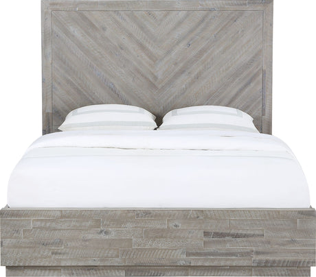 Alexandra Rustic Latte California King Solid Wood Storage Bed - Ornate Home