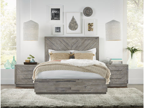 Alexandra Solid Wood California King Platform Bed in Rustic Latte - Ornate Home