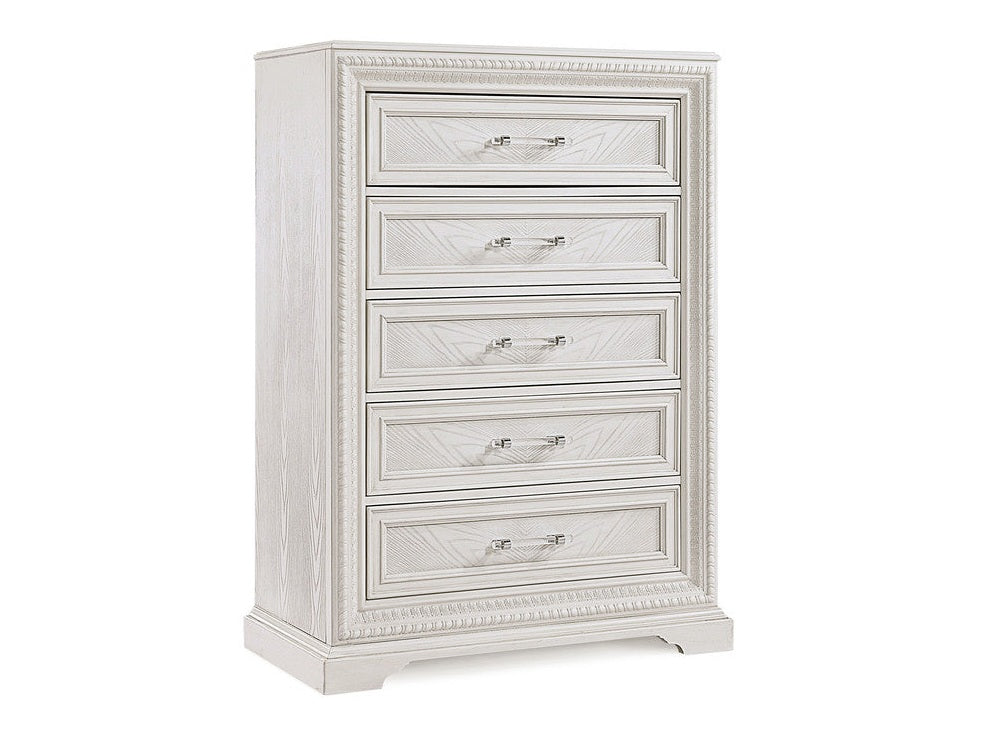 Alexandria Antique White Chest - Ornate Home